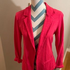 Caslon watermelon color cotton like blazer